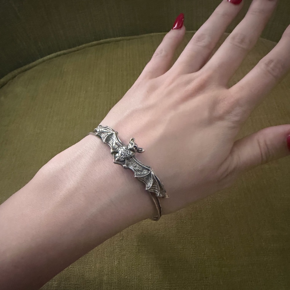 Silver Bat Bracelet